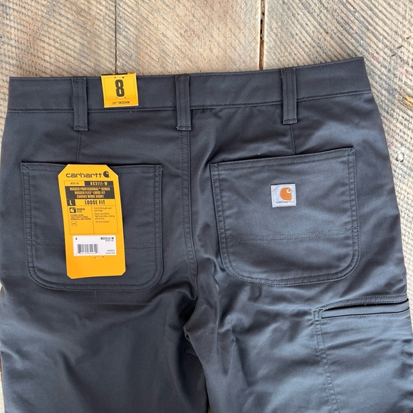 Carhartt Womens size 8 Black Shorts NWT - Picture 2 of 5
